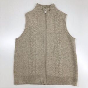 Pendleton neutral vest 100% lambs wool
